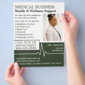 Hartslag, huisarts, verpleegkundige, arts flyer (Hand)