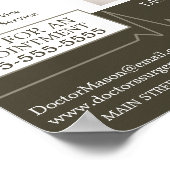 Hartslag, huisarts, verpleegkundige, arts poster (Hoek)