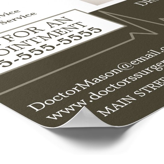 Hartslag, huisarts, verpleegkundige, arts poster (Hoek)