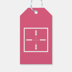 Hartslag in alle richtingen cadeaulabel