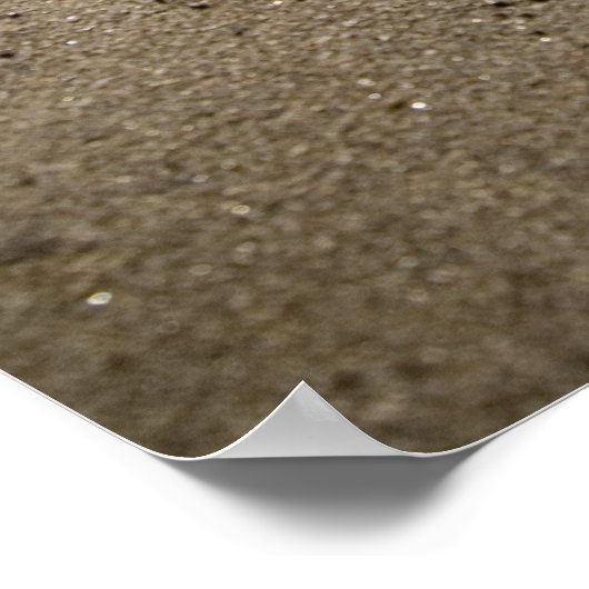 Hartslag in zand poster/canvas poster (Hoek)