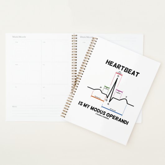 hartslag is mijn bewegingsoperandi-elektrocardiogr planner (Display)