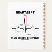 hartslag is mijn bewegingsoperandi-elektrocardiogr planner (Achterkant)