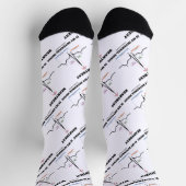 hartslag is mijn interne muziek EKG Sinus Rhythm Sokken (Top)