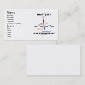 Hartslag is mijn modus operandi (ECG/ECG) Visitekaartje (Voorkant / Achterkant)