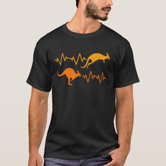 Hartslag Kangoeroe Pullover Hoodie (Voorkant)