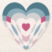 hartslag kartonnen onderzetters (Voorkant)