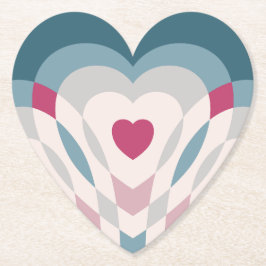 hartslag kartonnen onderzetters