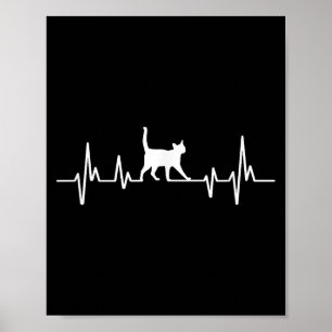 Hartslag Kat  Poster