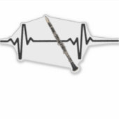 Hartslag klarinet sticker (Voorkant)