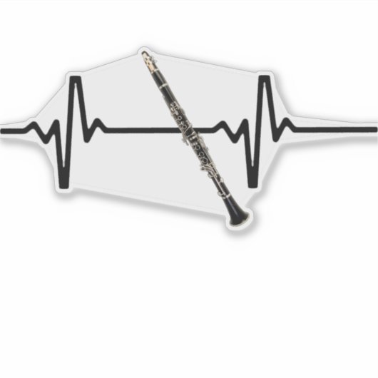 Hartslag klarinet sticker (Voorkant)