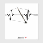 Hartslag klarinet sticker (Vel)