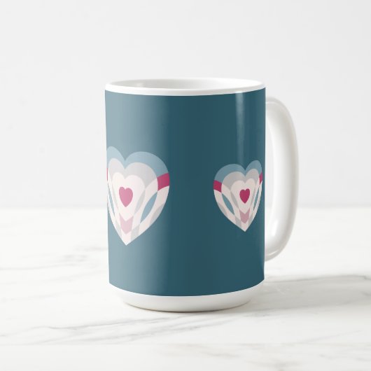 hartslag koffiemok (Voorkant rechts)