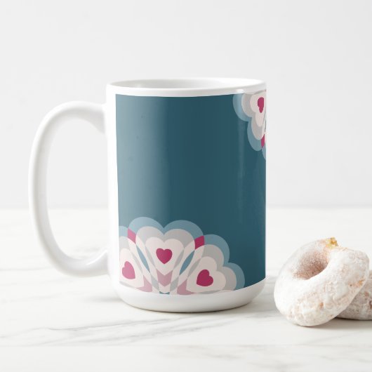 hartslag koffiemok (Met donut)