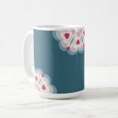 hartslag koffiemok (Voorkant links)