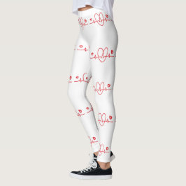 Hartslag krabbels leggings