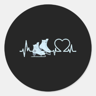 Hartslag kunstschaatsen Dans Sport ijsschaatser Ronde Sticker