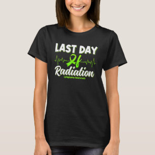 Hartslag laatste dag van stralingslymfoom bewustzi t-shirt