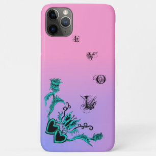 Hartslag met ventilator en vlinder op roze regenbo Case-Mate iPhone case