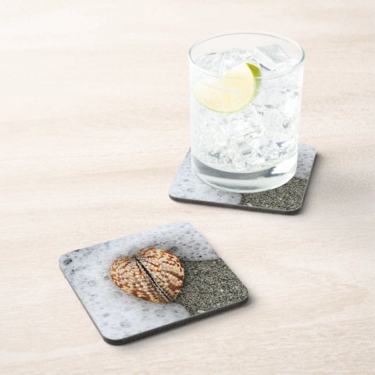 Hartslag op de strand bier onderzetter (Rechterzijde)