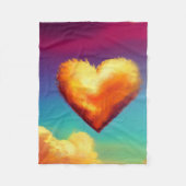 Hartslag op de vuurbak fleece deken (Voorkant)