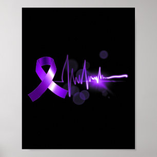 Hartslag Opioïd Ribbon Opioïd Overdosering Bewustm Poster