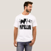 Hartslag - Papillon - Hond Beste Vriend T-shirt (Voorkant volledig)
