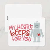 HARTSLAG PIEPT VOOR JOU FEESTDAGENKAART (Voorkant / Achterkant)