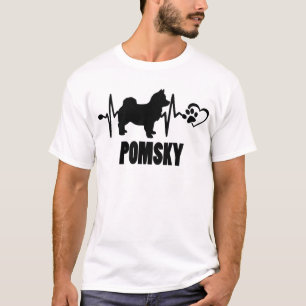 Hartslag - Pomsky - Hond Beste Vriend T-shirt