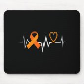 Hartslag Producten Leukemie Koolstofleukemie Aware Muismat (Voorkant)