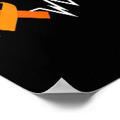 Hartslag Producten Leukemie Koolstofleukemie Aware Poster (Hoek)