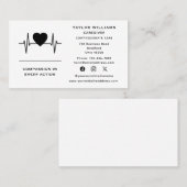 Hartslag Pulse Hart ECG Gezondheidszorgverlener Visitekaartje (Voorkant / Achterkant)