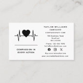 Hartslag Pulse Hart ECG Gezondheidszorgverlener Visitekaartje (Voorkant)