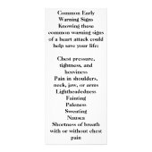 hartslag reclamekaart (Achterkant)