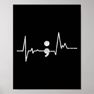 Hartslag Semicolon Zelfmoordpreventie Bewustzijn G Poster