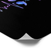 Hartslag Semicolon Zelfmoordpreventie Bewustzijn Poster (Hoek)