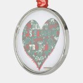 Hartslag - sterker metalen ornament (Links)