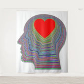 Hartslag Tapijt Wandkleed (Voorkant)