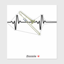 hartslag Trombone Sticker