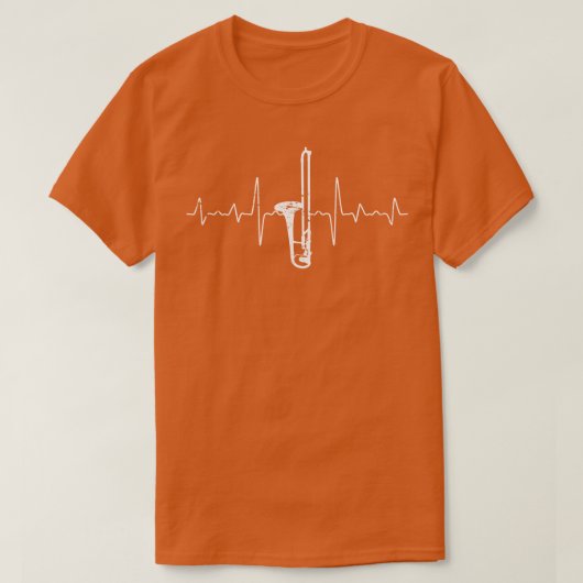 hartslag Trombone T-shirt (Design voorkant)