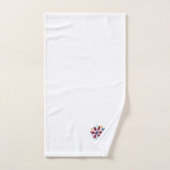 Hartslag van bloemen bad handdoek (Handdoek)