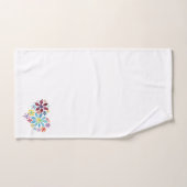 Hartslag van bloemen bad handdoek (Handdoek)