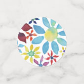 Hartslag van bloemen confetti (Kleine voorkant)