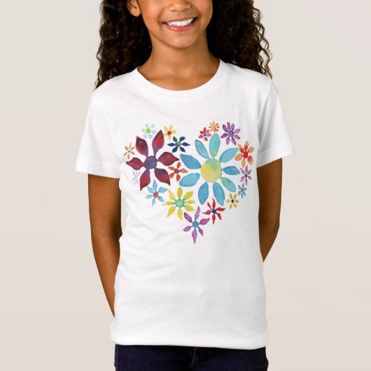Hartslag van bloemen t-shirt (Voorkant)