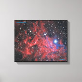 Hartslag van de Flaming Star Canvas Afdruk (Voorkant)