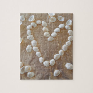 Hartslag van de witte zeeschelp, Summer Beach Ocea Legpuzzel