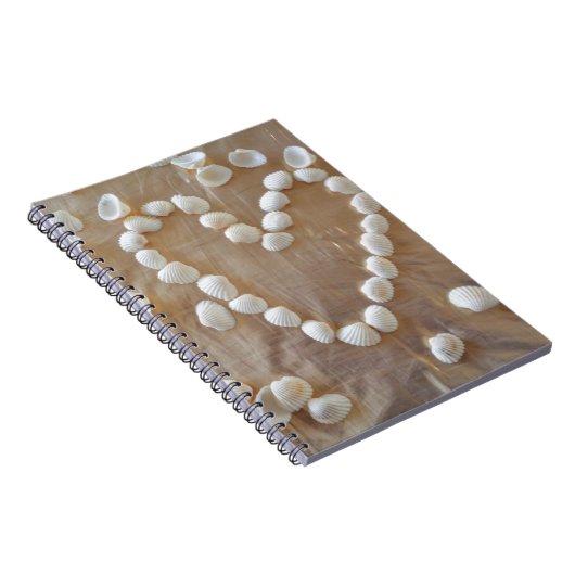 Hartslag van de witte zeeschelp, Summer Beach Ocea Notitieboek (Rechterzijde)
