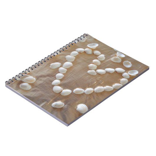 Hartslag van de witte zeeschelp, Summer Beach Ocea Notitieboek (Linkerzijde)