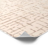 Hartslag van handgetekende bloemen poster (Hoek)