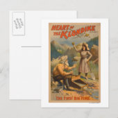 Hartslag van het Klondike Gold Mining Theater Briefkaart (Voorkant / Achterkant)